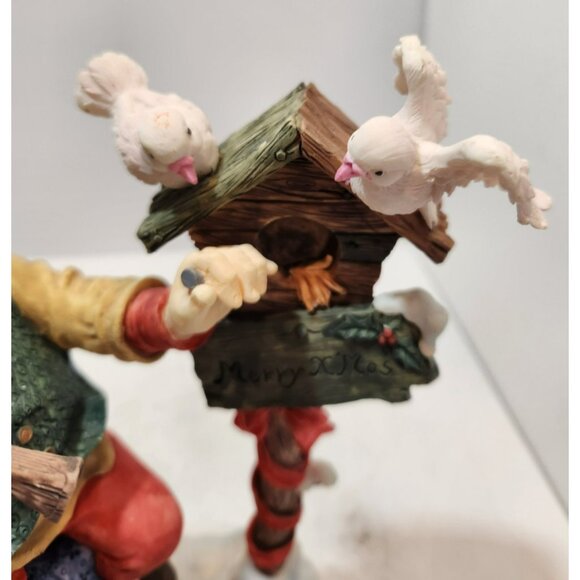 Vintage Ceramic Santa Building Birdhouse Collectible Figurine Made for Walmart - Picture 7 of 16